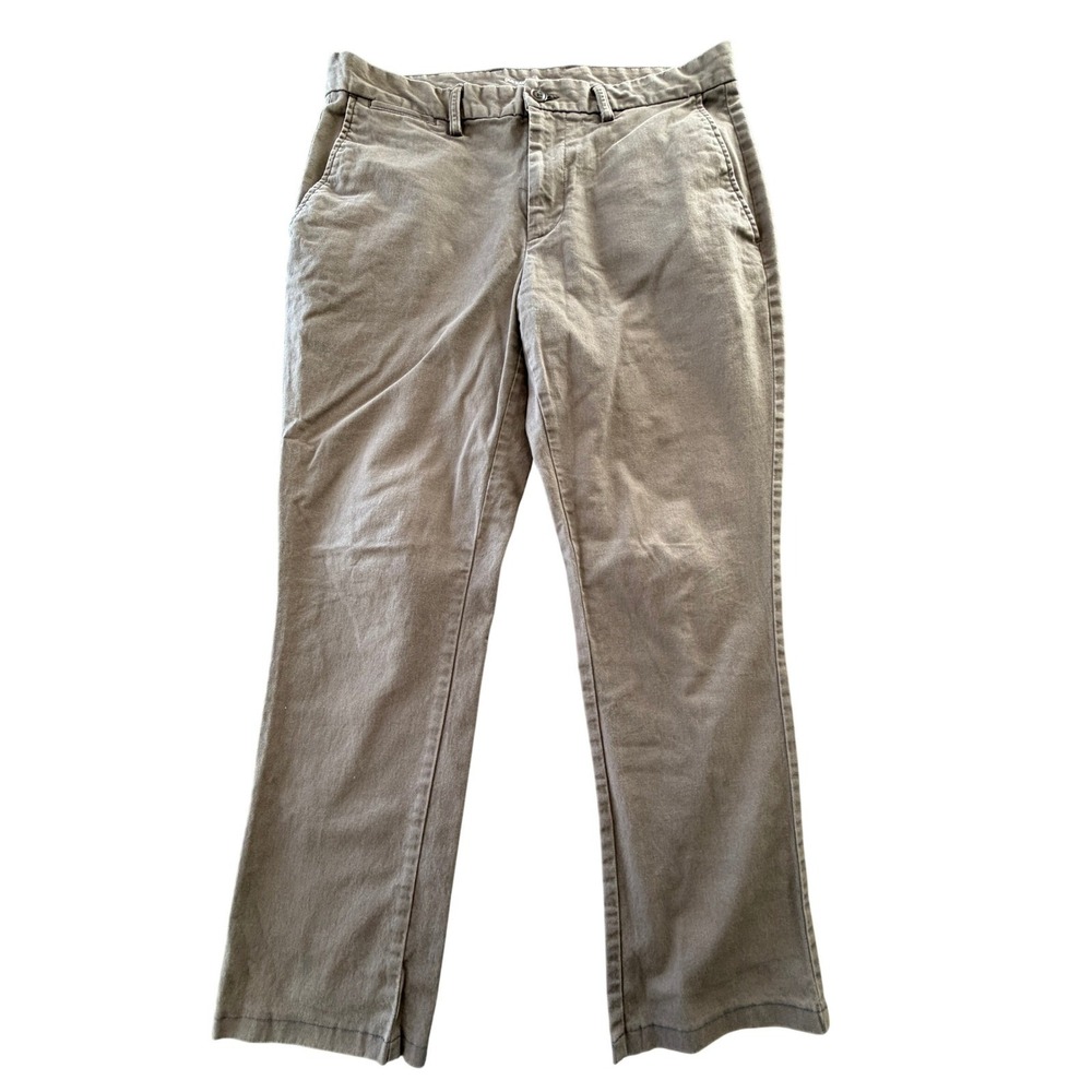 Old Navy Ultimate Straight Pants Mens 34x28 Khaki Brown Built‎ In Flex Casual